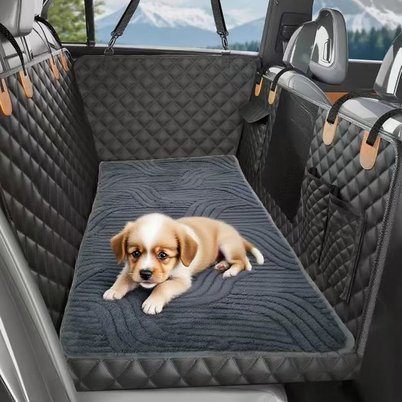 Premium Non-Slip Car Seat Cushion for Dogs & Cats - Thickened Comfort Mat