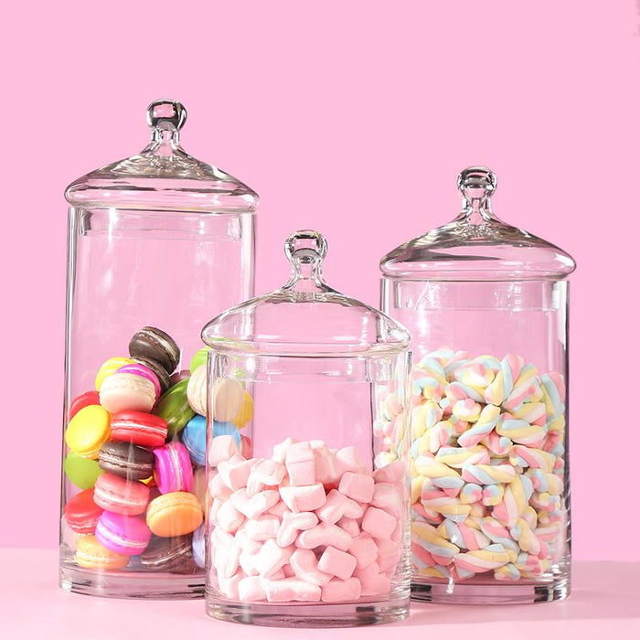 Minimalist Glass Candy Jar