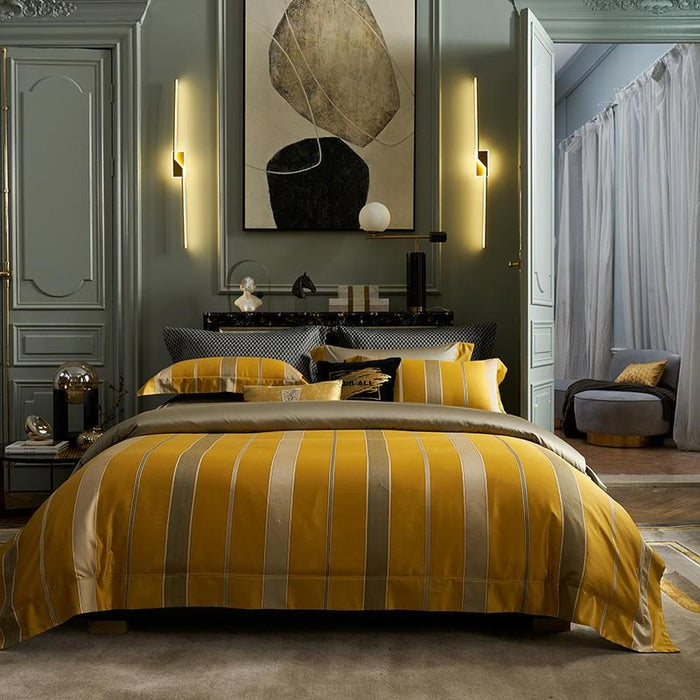 Mia Gradient Modern Premium High End 1200TC Duvet Cover Set 100% Cotton