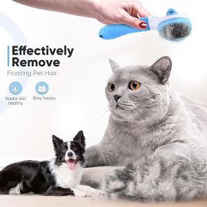 Self-Cleaning Pet Slicker Brush for Dogs, Cats & Rabbits